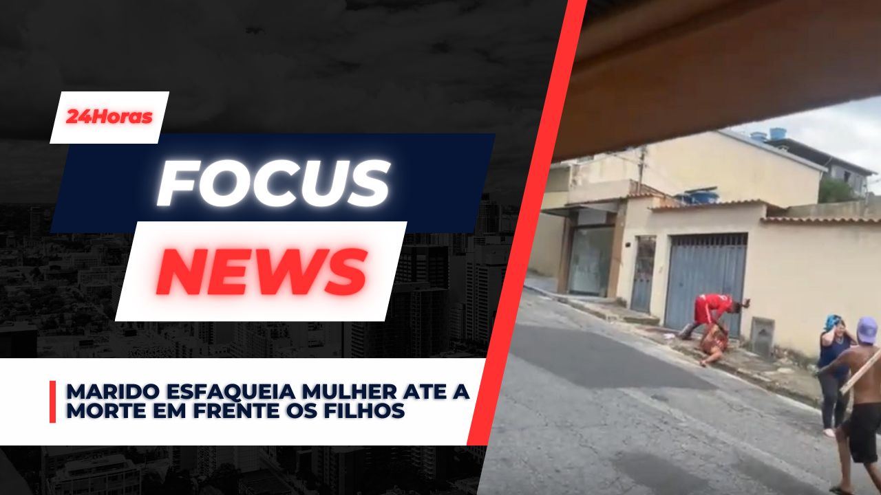 Marido esfaqueia mulher até a morte em frente os filhos